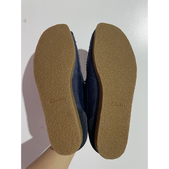 Clarks Shoes Mens 12 Shacre II Step Navy Textile Suede Extreme‎ Comfort Quilted main image 3